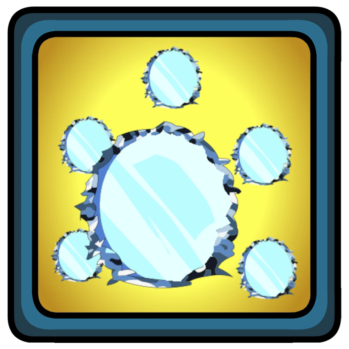 Crystal Ice Mirror back item
