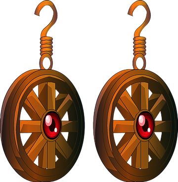 Wanyudo Wheel Earrings